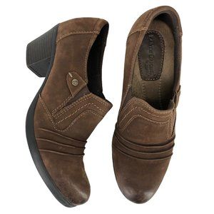 Earth Origins Womens 7 Kacie Booties Shoes Brown Distressed Leather Western Boho